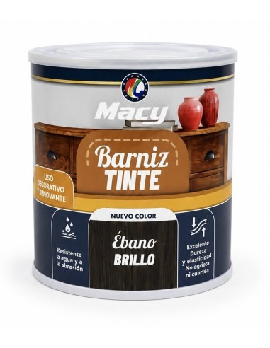 BARNIZ TINTE BRILLO ÉBANO 125ml (Macy)