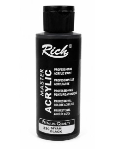 PINTURA ACRÍLICA MATE  NEGRO Nº230 120ml (Rich)