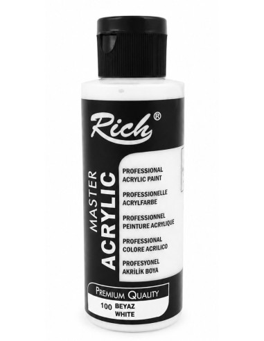 PINTURA ACRÍLICA MATE BLANCO Nº100 120ml (Rich)